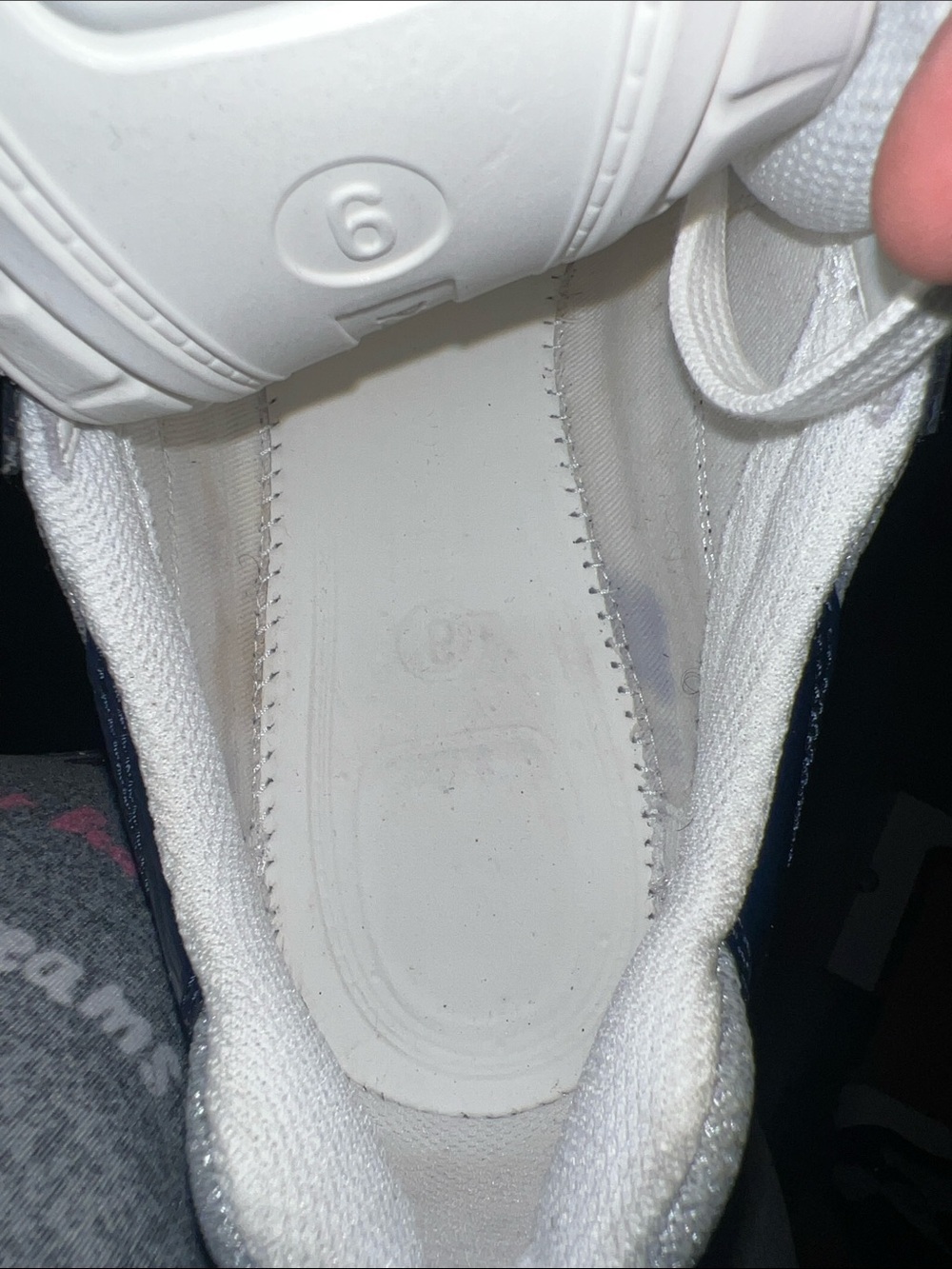 Prada Men’s Navy, White and Gray Low-Top Sneakers Size 9 - Picture 12 of 13